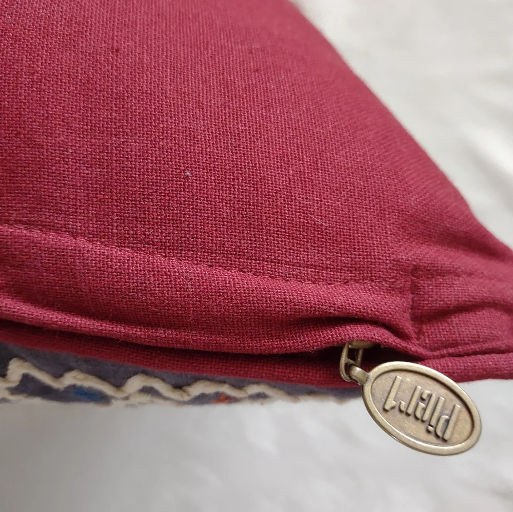 Pier 1 Embroidered Decorative Pillow